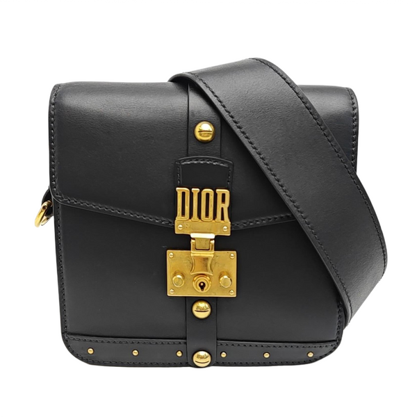 Calfskin Shoulder Bag Black