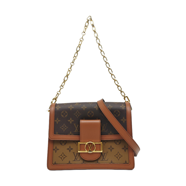 DAUPHINE MM Monogram Coated Canvas Brown