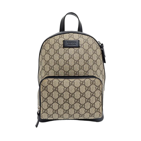 Monogram Coated Canvas Backpack Small Brown