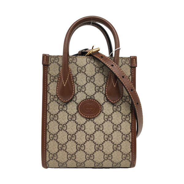 Retro Mini Monogram Coated Canvas Beige