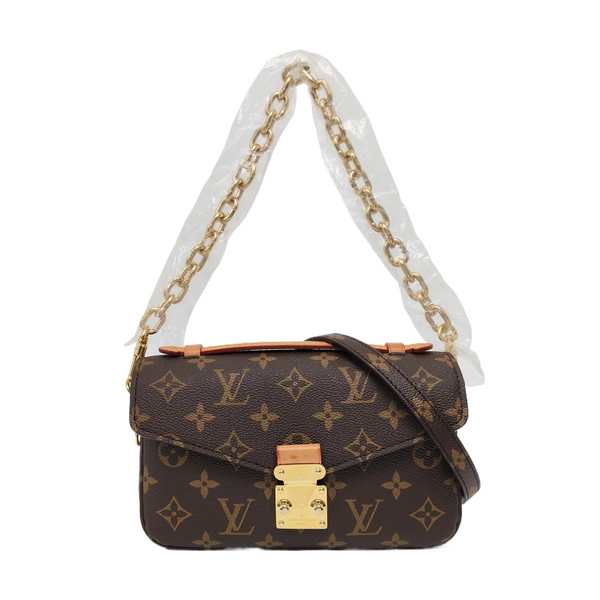 MÉTIS EAST WEST Monogram Coated Canvas Brown
