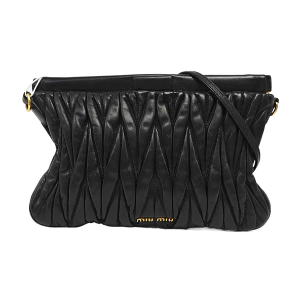 Lambskin Shoulder Bag Black