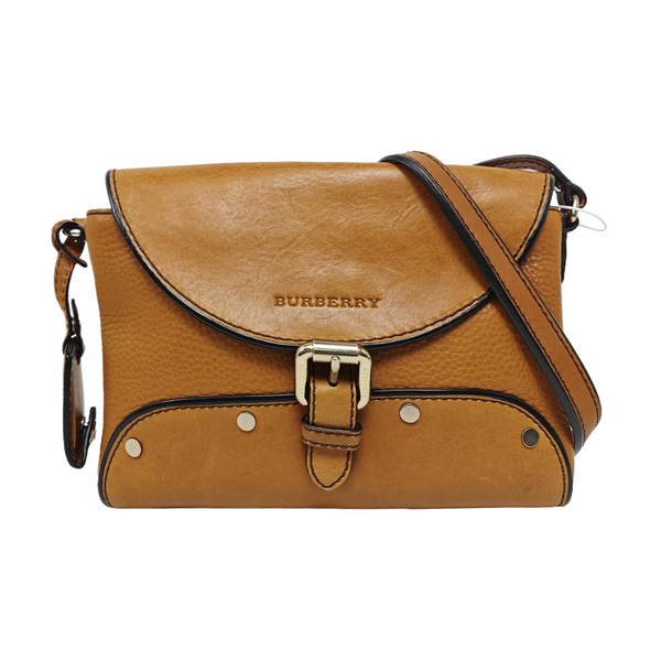 Calfskin Shoulder Bag Brown