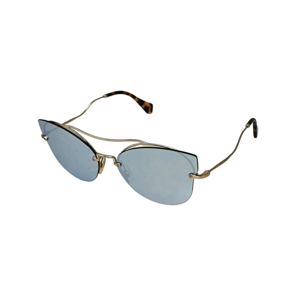 Blue Synthetic Sunglasses