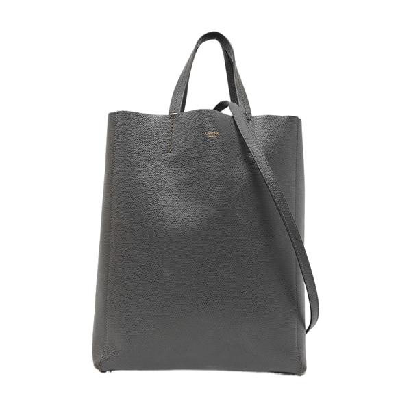 VERTICAL CABAS Mini Calfskin Gray