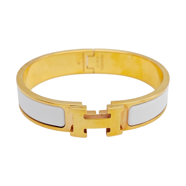 Clic H Metal Gold Bangle