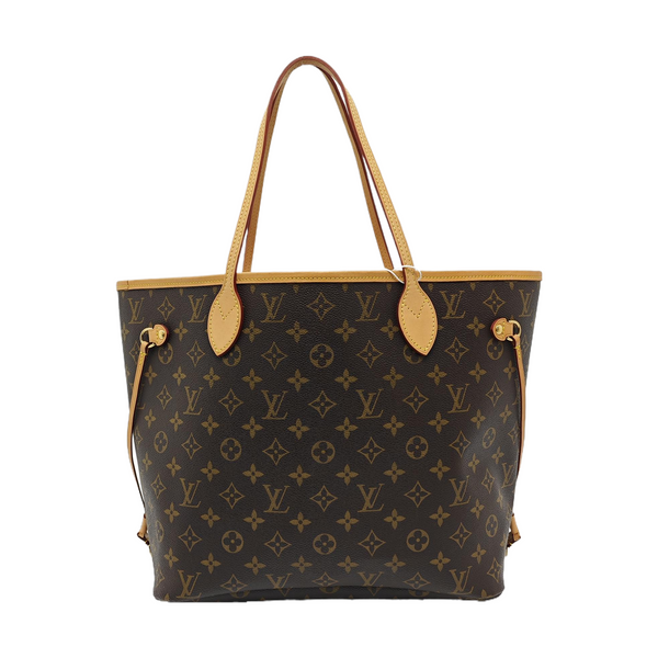 NEVERFULL MM Monogram Coated Canvas Brown
