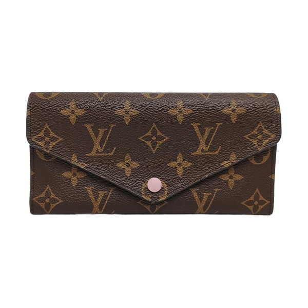 JOSÉPHINE Monogram Coated Canvas Brown Wallet