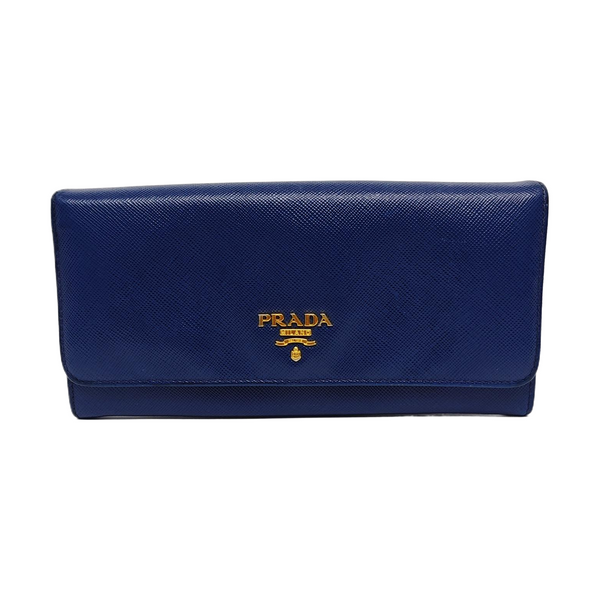 Mini Bag Saffiano Calfskin Blue Wallet