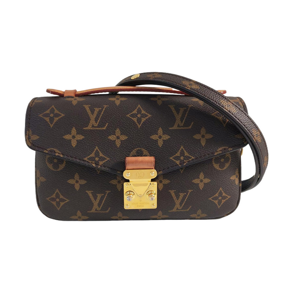 MÉTIS EAST WEST Monogram Coated Canvas Brown