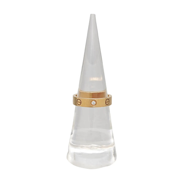 LOVE 18k Rose Gold Ring EU 50