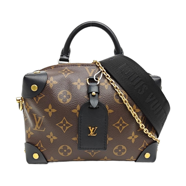 PETITE MALLE Monogram Coated Canvas Brown