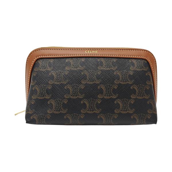 TRIOMPHE CANVAS Mini Coated Canvas Brown