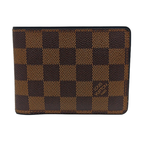 Damier Ebene Coated Canvas Wallet Brown