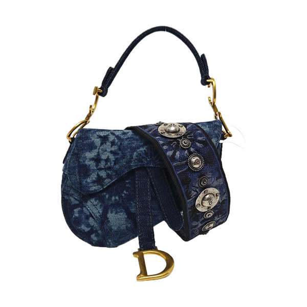 Saddle Mini Canvas Blue