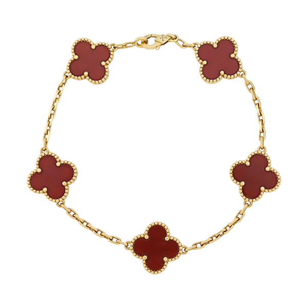 Vintage Alhambra 18k Gold Bracelet