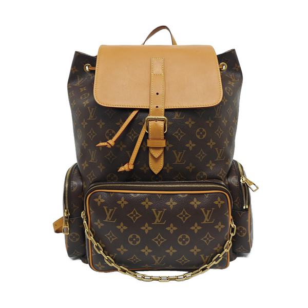 TRIO Monogram Coated Canvas Brown