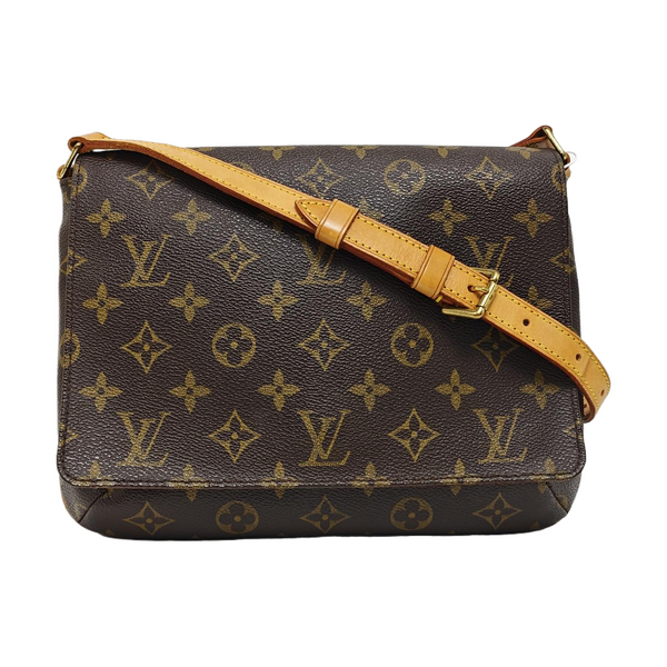 MUSETTE TANGO Monogram Coated Canvas Brown