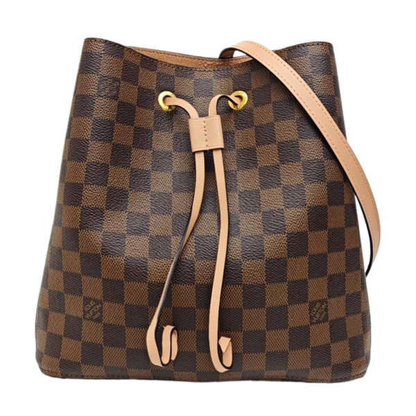 NÉONOÉ MM Damier Ebene Coated Canvas Brown