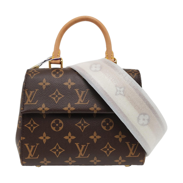 CLUNY PM Monogram Coated Canvas Brown