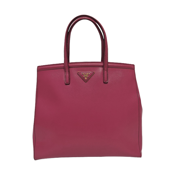 Saffiano Calfskin Top Handle Bag Red