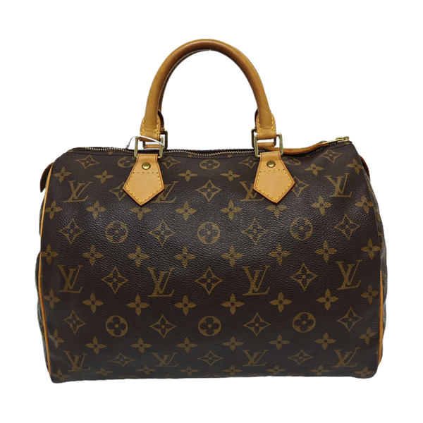 SPEEDY 30 Monogram Coated Canvas Brown