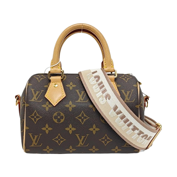 SPEEDY 20 Monogram Coated Canvas Brown