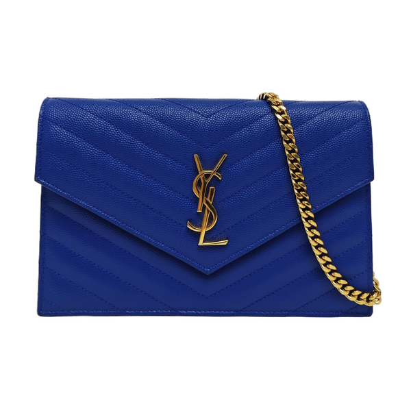 MONOGRAM WOC Chevron Calfskin Blue