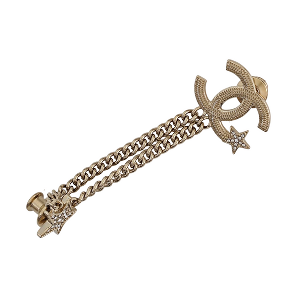 Metal Gold Brooch