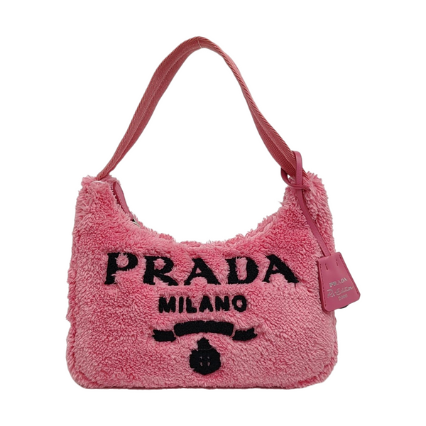 Authenticated pre-owned Re-Edition2000 Mini Fabric Pink - Top Handle Bag at Looply