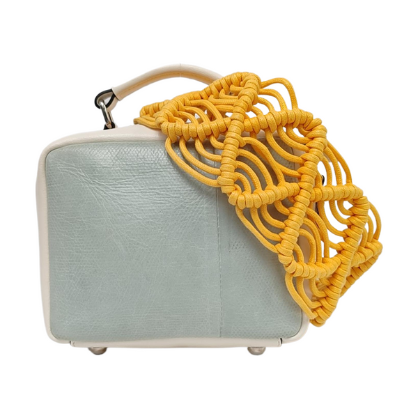 Leather Crossbody Bag Blue