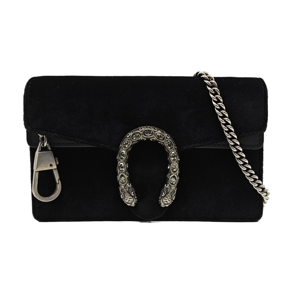 Dionysus Super Mini Suede Black