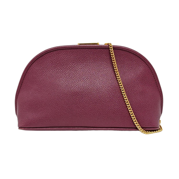 Calfskin Shoulder Bag Purple
