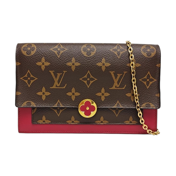 FLORE Monogram Coated Canvas Brown