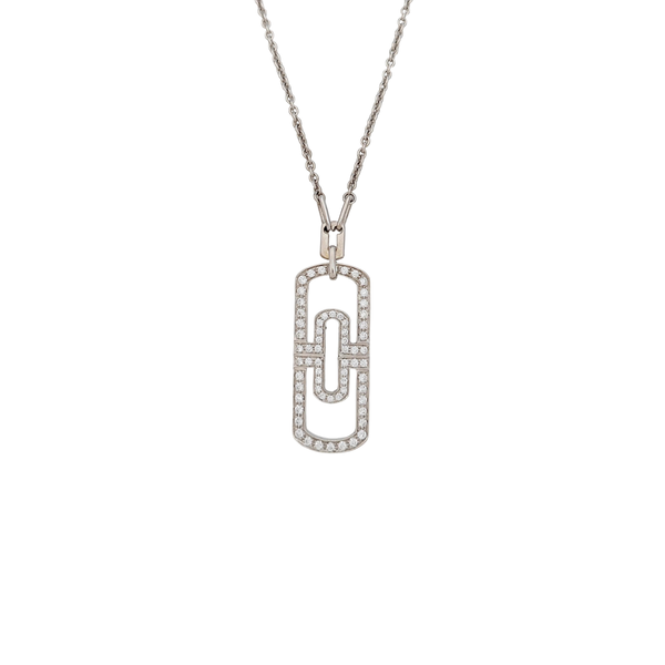 PARENTESI 18k White Gold Silver Necklace