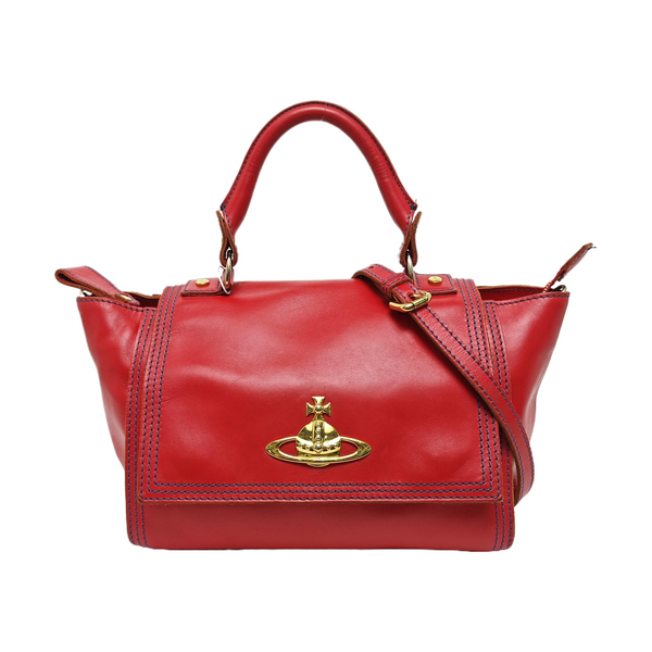 Quilted Calfskin Shoulder Bag Red