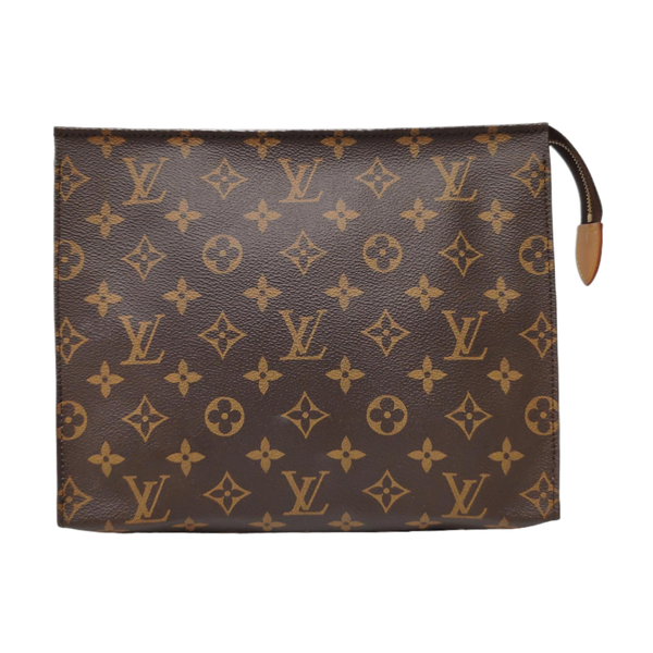 TOILET POCKET 26 Monogram Coated Canvas Brown
