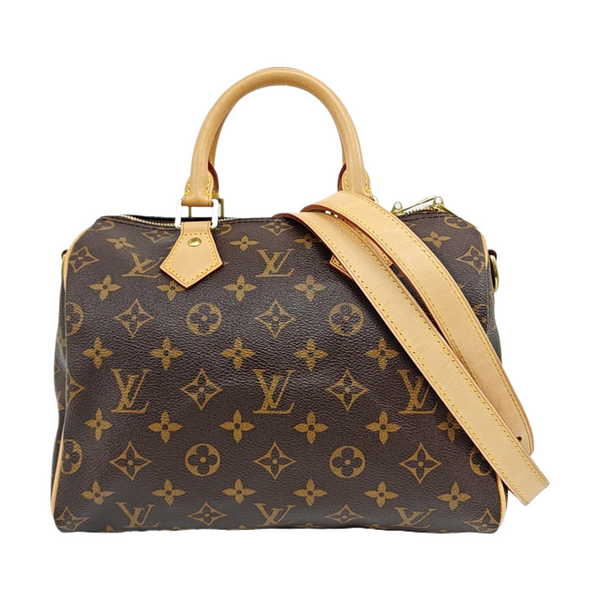 SPEEDY 25 Monogram Coated Canvas Brown