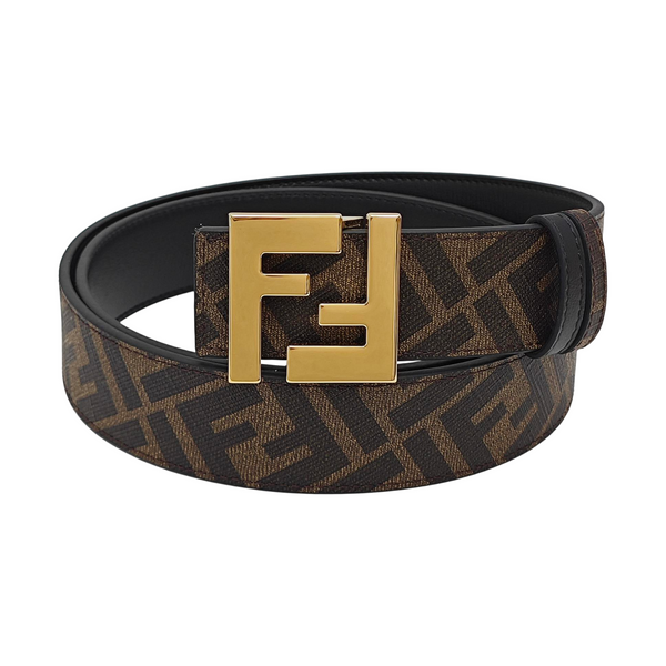 Coated Canvas Belt Brown