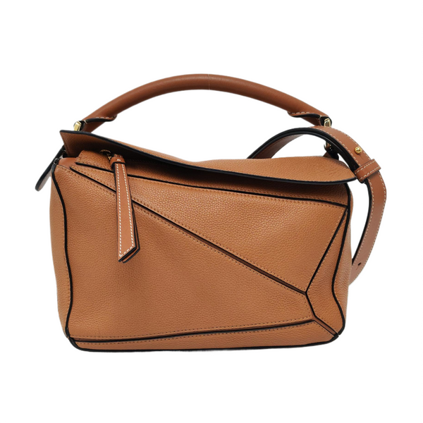 Authenticated pre-owned Puzzle Small Calfskin Brown - Shoulder Bag at Looply