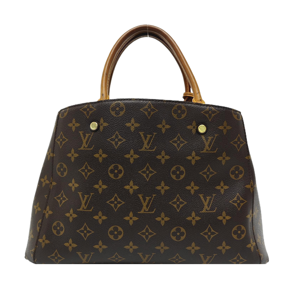 MONTAIGNE Monogram Coated Canvas Brown