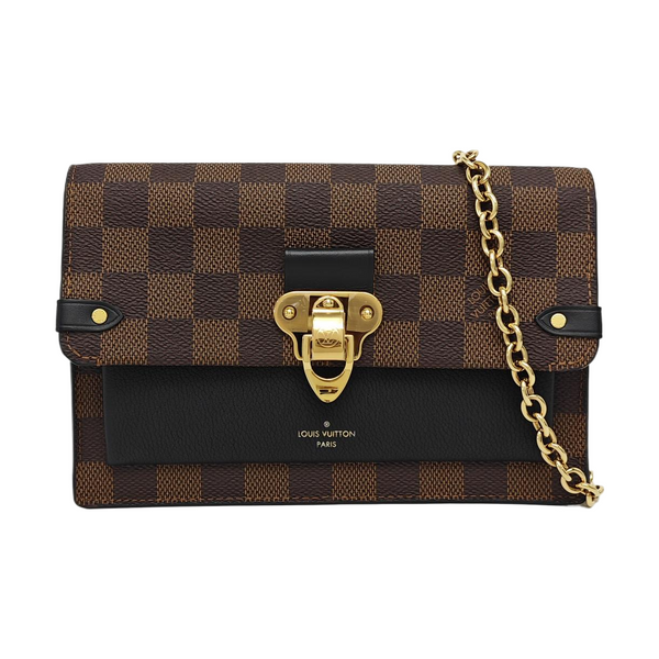 VAVIN Damier Ebene Coated Canvas Brown