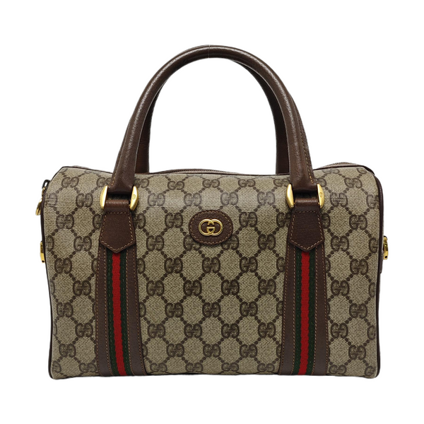Monogram Coated Canvas Top Handle Bag Beige