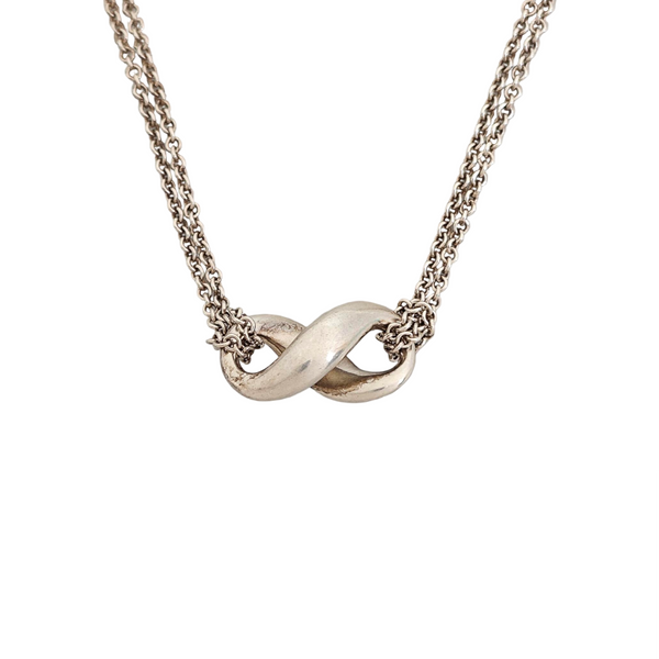 Tiffany Infinity 925 Sterling Silver Necklace