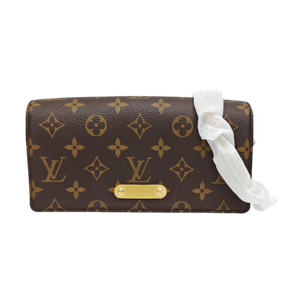 Lily Monogram Coated Canvas Brown