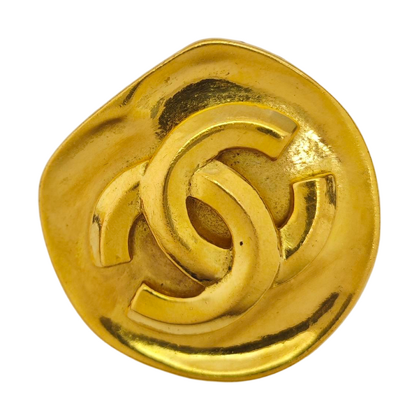 Metal Gold Brooch