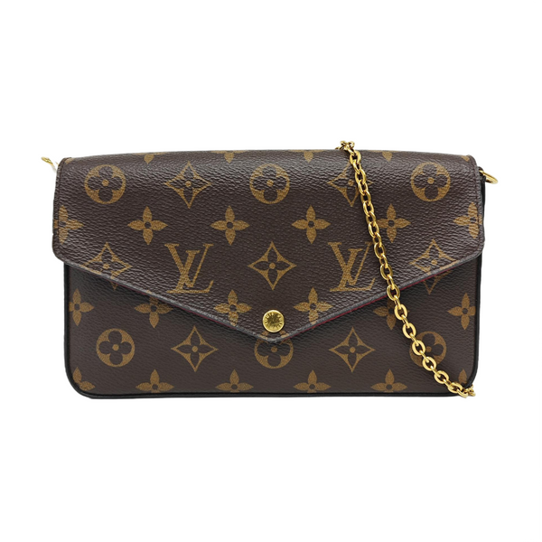 FÉLICIE Monogram Coated Canvas Brown