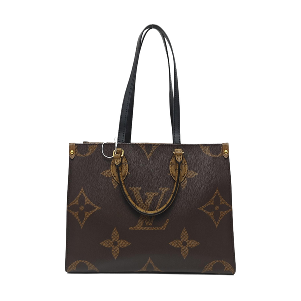 ONTHEGO MM Monogram Coated Canvas Brown