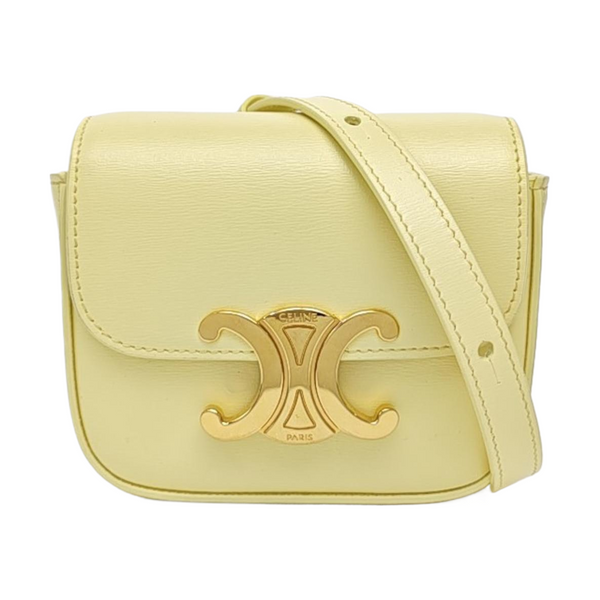 TRIOMPHE Mini Calfskin Yellow