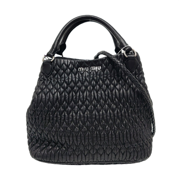 Avenue Quilted Lambskin Black